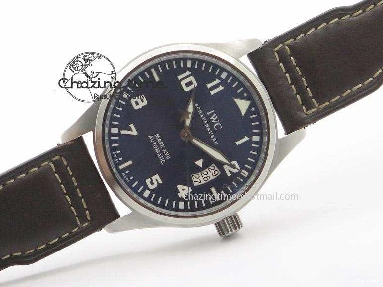 MIROTIME 0405 Mark XVII Le Petit Prince MK Maker 1:1 Best Edition SS Blue Dial A2892 On Brown Leather Strap GoodFit 7379